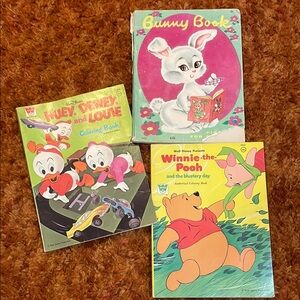 Vintage used coloring books